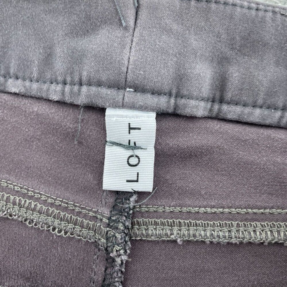 Loft Womens Grey Chino Pants Size 18 Tall 2991 - Picture 4 of 11